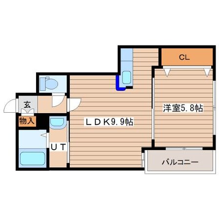 アバンセ発寒の物件間取画像